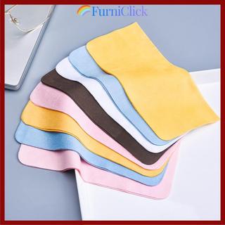 [Còn hàng] Máy làm sạch kính FURNICLICK 5 / 10 chiếc, Phụ kiện kính mắt Vải làm sạch sợi nhỏ siêu mịn, Khăn lau màn hình bằng vải ống kính nhiều màu da lộn