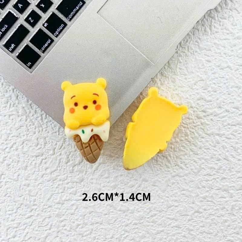 Set Charm Gấu Pooh Honey Cute 🍯 Charm Winnie Pooh dễ thương tone vàng xinh style Hàn Quốc gắn dép crocs DIY```