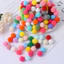 Hạt Bông Pom Pom Mix Màu Dùng Làm Handmade, Trang Trí, Phụ Kiện May Mặc 1cm và 2cm và 1.5cm ANGIHOME