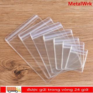 METALWRK 100 Chiếc Túi Tự Niêm Phong Chống Bụi Quà Tặng Bao Bì Túi Bảo Quản Vòng Cổ Vòng Tay Túi Trang Sức