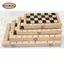 Bộ trò chơi bằng gỗ 3 trong 1 có thể gập lại - Cờ vua & Cờ vua & Cờ vua & Backgammon - Bảng cờ du lịch di động - 4 kích cỡ lựa chọn (24cm, 34cm, 39cm)