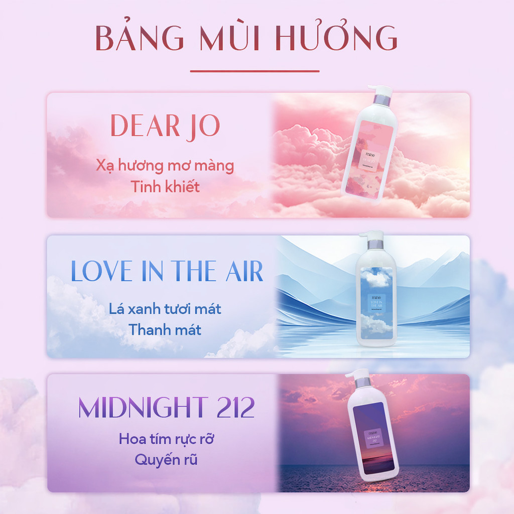 Sữa Tắm Hương Nước Hoa Mine Thơm Quyến Rũ Hỗ Trợ Dưỡng Ẩm Và Dưỡng Sáng Da 750g