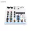 Guansfs Bàn điều khiển trộn 4 kênh Eujgoov nhỏ gọn có Bluetooth USB MP3 Hiệu ứng DSP Nguồn ảo 48V XLR 6,35 mm 3,5 mm Đầu vào để phát trực tiếp Ghi âm karaoke tại nhà (Trắng)