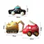 CATMALLER88 Bóng bay hình xe, Xe cảnh sát hoạt hình Xe cứu hỏa Máy xúc Bóng bay sinh nhật vui vẻ, Thiết lập cảnh tiệc Chất liệu lá Bóng bay tiệc sinh nhật cho trẻ em