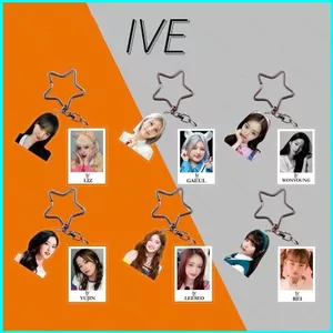 HT2 IVE móc khóa Túi mặt dây chuyền phụ kiện Yujin Gaeul Wonyoung LIZ Rei Leeseo TH2