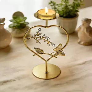 Mới Retro Sắt Nghệ Thuật Thơm Nến Tình Yêu Hình Bướm Trang Trí Nhà Cửa