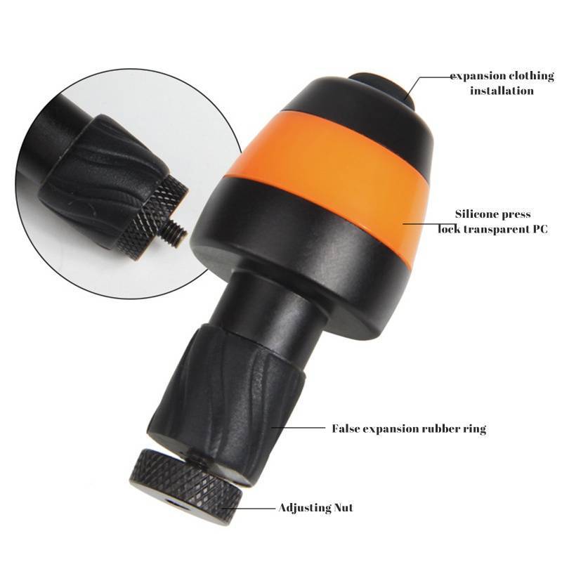 Thanh đèn tay lái xe đạp với đèn LED cảnh báo an toàn, chạy bằng pin