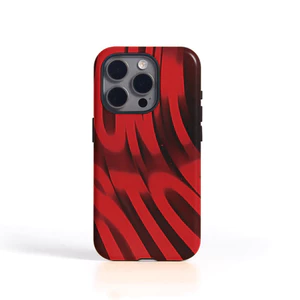 Chữ cái màu đỏ mát mẻ Thích hợp cho iPhone 17Promax 16Pro 15 11 12 13 14 xs XR 17Air Ốp cứng hai lớp chống sốc DOS5