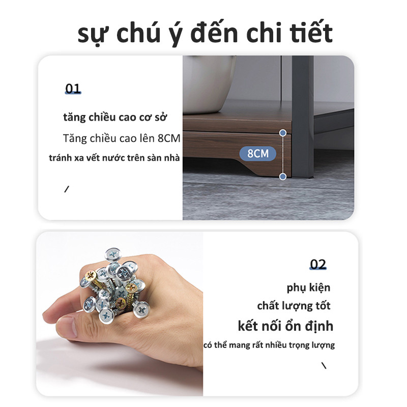 Kệ đựng đồ đa năng Kệ Lò Vi Sóng cần thiết cho mọi gia đình Kệ để đồ nhà bếp đẹp mắt