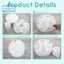 360° Dụng cụ sắp xếp bàn xoay 7 thùng có thể tháo rời Giá đỡ nhiều chân