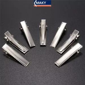 Maky 50 Chiếc Kẹp Tóc Kim Loại Thời Trang Bạc