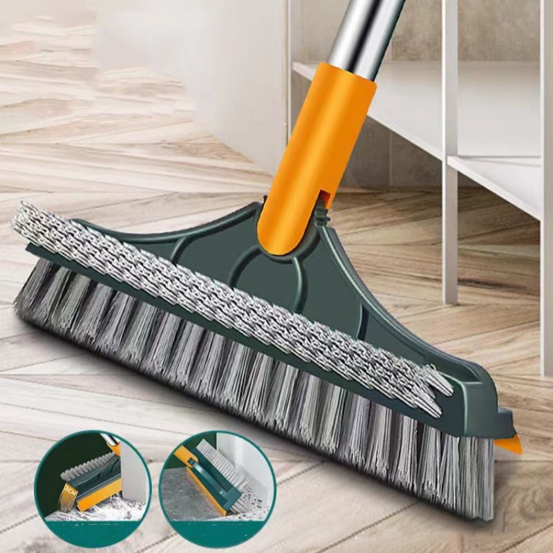 Cây Chổi Chà Sàn Và Gạt Nước Nhà Tắm, Nhà Vệ Sinh Đa Năng 3 Trong 1, Chổi Cọ Sàn Và Gạt Nước -FE120