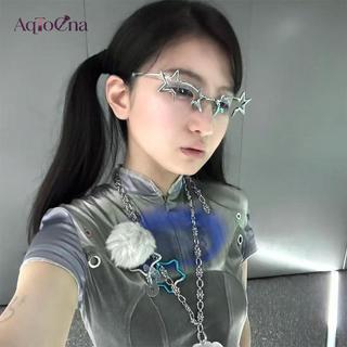 Kính Nữ Thời Trang AqToCna - Khung Kính Đa Giác Quang Học, Phù Hợp Hàng Ngày