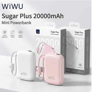 Sạc Dự Phòng 20000mAh WIWU Sugar Plus P091 - Sạc Nhanh PD 20W/22.5W, Tích Hợp Cáp Sạc 4 Trong 1 Tiện Lợi
