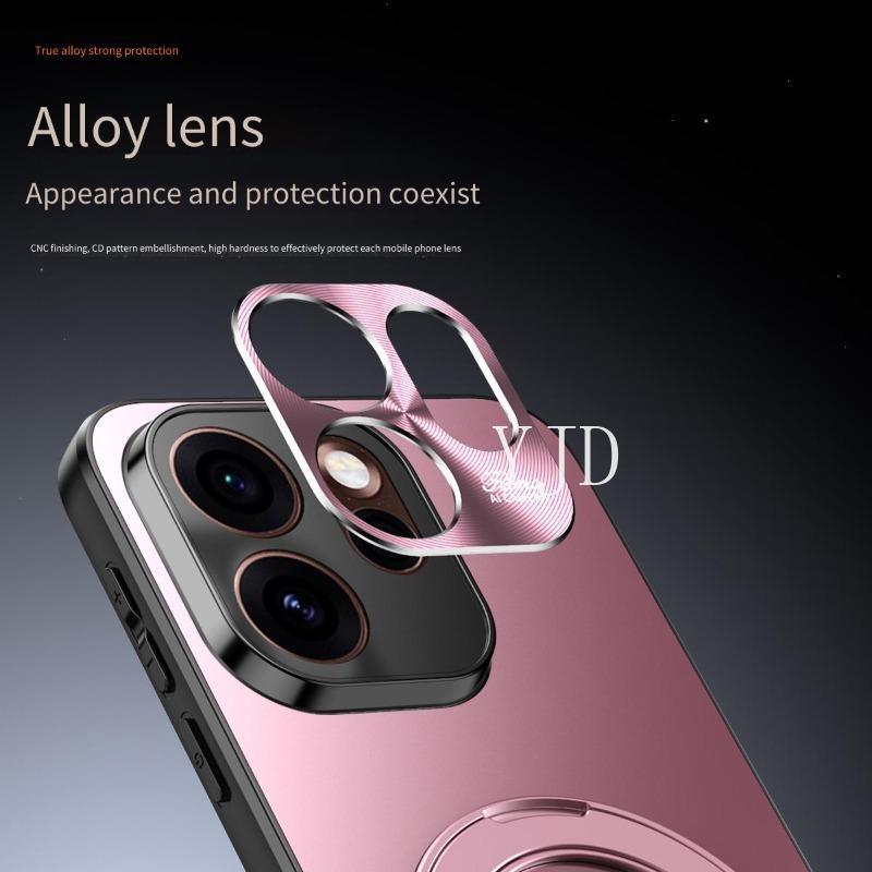 Ốp lưng mạ điện Honor 600 Pro 360°Ốp điện thoại chống rơi giá đỡ xoay