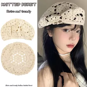 Mũ Nồi Thoáng Khí Polyester Dệt Kim, Thiết Kế Rỗng Cổ Điển, Phù Hợp Sử Dụng Hàng Ngày
