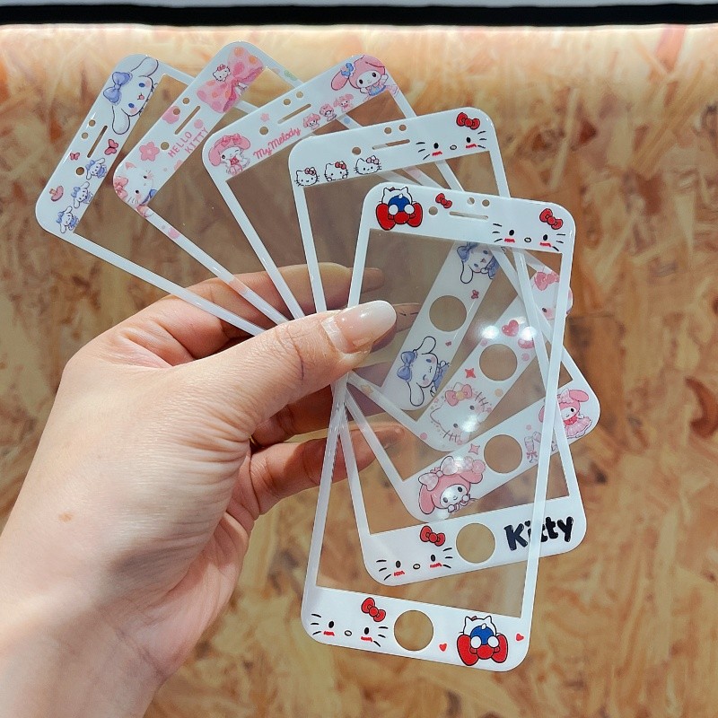 Bảo Vệ Màn Hình Cho iphone se2 se3 4 4s 5 5s se 6 6s 7 8 plus 3D Kính Cường Lực Hoạt Hình Kính Cường Lực Bảo Vệ Toàn Diện 4.7 5.5 inch Phim