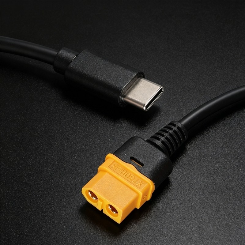 Cáp nguồn USB C sang XT60 phổ thông GODD 100W cho thiết bị và FPV