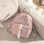 HNKMP Nữ Mini Bapa Da PU Kawaii Bapa Dễ Thương Duyên Dáng Túi Đi Học Nhỏ Cho Bé Gái Nơ Lá Rỗng.