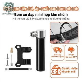 Bơm Xe Đạp Mini Hợp Kim Nhôm Van Kép Cho Xe Đạp Thể Thao Ngoài Trời