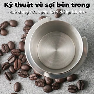 Cốc định lượng cà phê bằng thép không gỉ Cốc đo bột Espresso 51 53 58mm Barista Tool