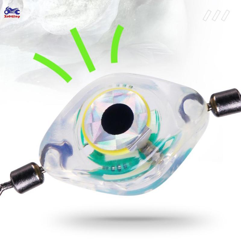 XOITOP Đèn LED cá mini - Mồi câu cá dưới nước hình mắt cá mực dạ quang