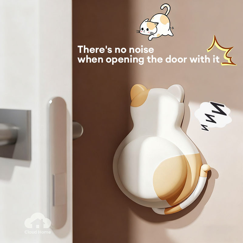 🌤️COD🌤️Miếng dán tay nắm cửa bằng silicon chống va chạm, chặn cửa đàn hồi Silent Pad