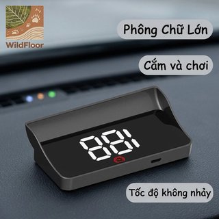 GPS HUD Đồng hồ tốc độ Đầu hiển thị LED kỹ thuật số Báo động tốc độ ô tô USB Beidou Tự động bật tắt