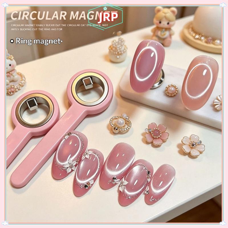 Nam châm hình vòng JRP cho móng tay mắt mèo có tay cầm tạo hiệu ứng mắt mèo rỗng Công cụ nghệ thuật làm móng thực tế để làm móng tay tại nhà hoặc Salon JRP