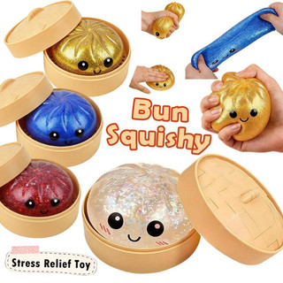 Hấp Bun Squishy Đồ Chơi Giải Nén Chậm Phục Hồi Bánh Bao Căng Thẳng Bóng Fidget Đồ Chơi Cho Trẻ Em Người Lớn Đảng Quà Tặng