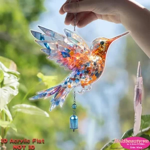 Chuông gió chim ruồi Vườn Chuông gió nhỏ để trang trí tiệc tại nhà Trang trí lễ hội Acrylic Trang trí sân vườn