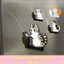 AMBU Cat Whiskers Collection Đồ trang trí, Hộp tưởng niệm lưu trữ tóc mèo hoạt hình Acrylic, Nhãn dán tủ lạnh mèo từ tính sáng tạo để trang trí nhà cửa