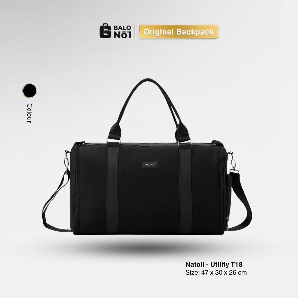 Túi  du lịch gấp gọn  Natoli Utility Bag T18, Túi trống du lịch cỡ lớn, to đa năng có cần kéo