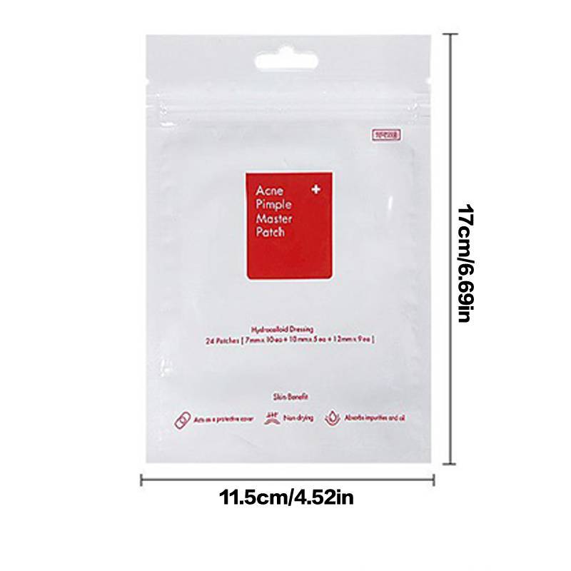 JRP 24 / 36 Miếng Dán Hydrocolloid Pimple Miếng Dán Tròn Màu Trắng Chống Thấm Nước Hình Điểm Pimple Điều Trị Che Khuyết Điểm Miếng Dán JRP