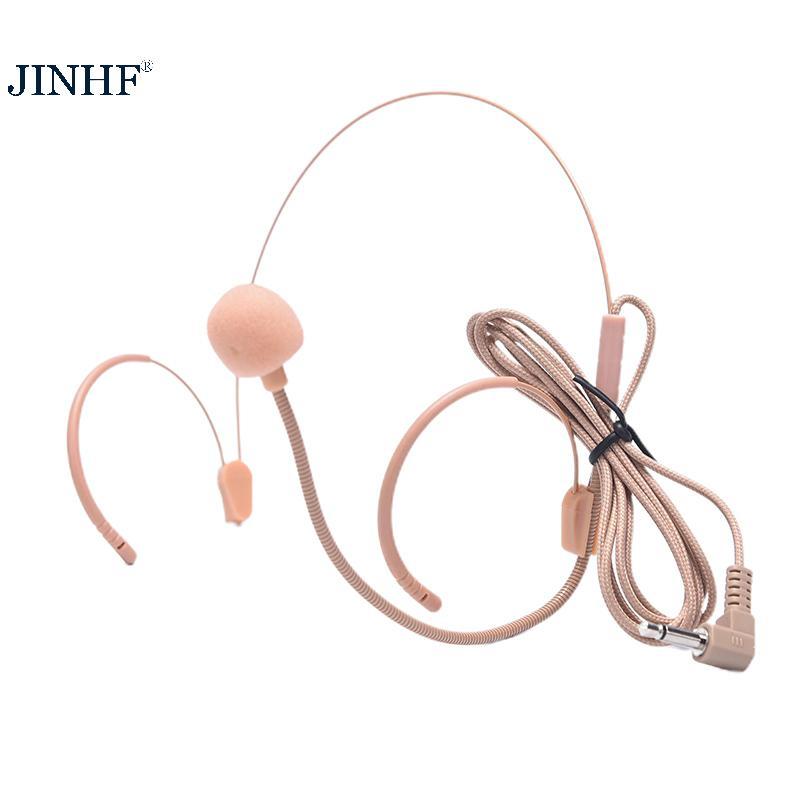 Tai nghe ngưng tụ JINHF Headworn Micro Bộ phát gói thân không dây Cắm 3,5 mm HOT
