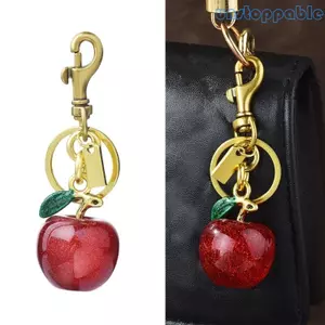 Unstop * Giá đỡ chìa khóa mặt dây chuyền táo đầy màu sắc rực rỡ dành cho nữ hợp thời trang Sử dụng hàng ngày