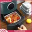 XUAN 10 Cái Hình Chữ Nhật Giấy Nhôm Khay Nhôm Lá Chảo Chiên Không Khí Lót Chảo Nướng Chống Dính Bát BBQ Cấp Thực Phẩm Cho Nồi Chiên Không Khí Lò Nướng Nướng Nấu Ăn Dụng Cụ Nhà Bếp VN