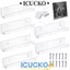 Giá đỡ hiển thị bản ghi ICUCKO, Kệ CD 4 / 7 / 12 inch Acrylic, Giá lưu trữ Album ghi âm treo tường sáng tạo