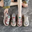 Điểm Khởi Đầu Giày Nữ Lưới Nửa Hỗ Trợ Giày Lười Đế Dày Giày Trắng