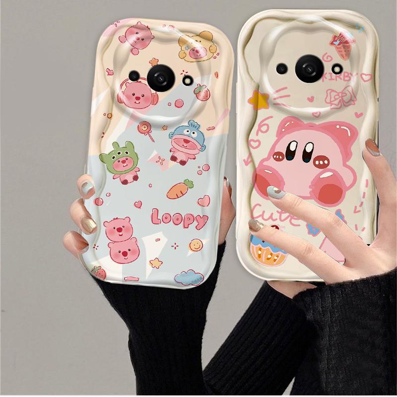 Thích hợp cho Redmi A3 / POCO C61 4G 3D Girls Soft TPU Loopy Kirby Vỏ điện thoại chống sốc