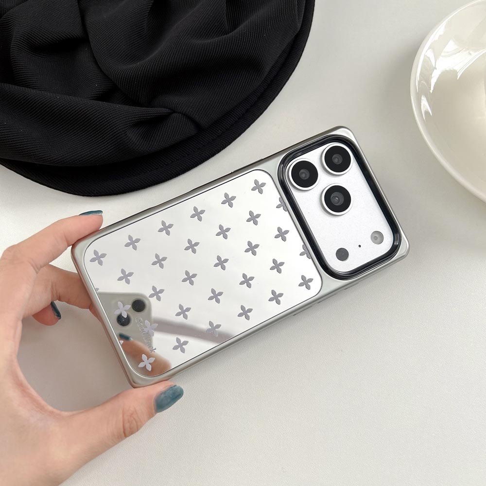 Ốp Lưng Cứng Tương Thích Với iPhone 15 15Pro 15ProMax 16 16Pro 16ProMax 17 17Pro 17ProMax Ốp Lưng Họa Tiết Gương Vuông