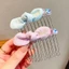 WHX-Bow-Upside Down Lược Chải Tóc Đầu Lâu Cao Cấp Kẹp Tóc Bé Gái Cao Cấp Tinh Tế Nổ Trán Bên Kẹp Tóc