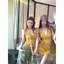 Phong cách Hàn Quốc Hot Girl Phong cách Chấm bi Móc Thắt lưng Dây cổ Slim-fit Ôm dáng hơn Váy ngắn giản dị Tinh tế 2026 Mới