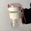 Bình nước nhựa bỏ túi 500ml kèm charm Kitty siêu dễ thương MUNSTORE BNHE88