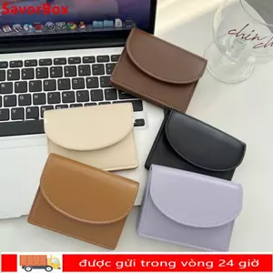 SAVORBOX Ví đựng tiền xu nữ dung tích lớn Hộp đựng thẻ RFID di động