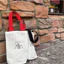 Trà Sữa Túi Tote Cách Nhiệt Cốc Nước Túi Trà Sữa Đơn Giản Di Động Vải Lanh Cotton Túi In Hoa Văn Màu IHCL