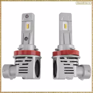 Bóng đèn pha LED H11 H8 H9 H16 12000Lm mỗi bộ Bóng đèn LED không dây màu trắng mát mẻ 6500K Gói 2 bóng đèn LED