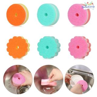 ITRUMPET Miếng cọ rửa Dụng cụ làm sạch Bàn chải bọt biển Bộ đồ ăn Rửa bát Bọt biển Hoa