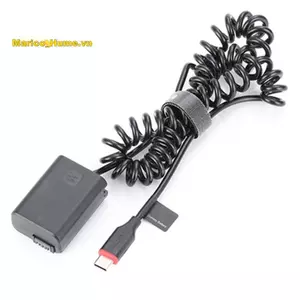 NP-FW50 Pin Giả DC Nguồn AC Adapter AC AC-PW20 Cho Alpha A6400 ILCE-6400 6500 6300 6000 5100 Camera