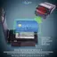 Ví mỏng tối giản E-WOITD dành cho nam có kẹp tiền RFID Bloing Front Poet Da thật E-WOITD